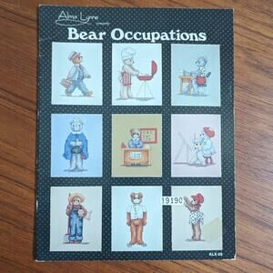 Bear Occupations Cross Stitch Pattern Book 1984